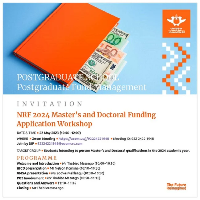 Doctoral Funding - University of Johannesburg